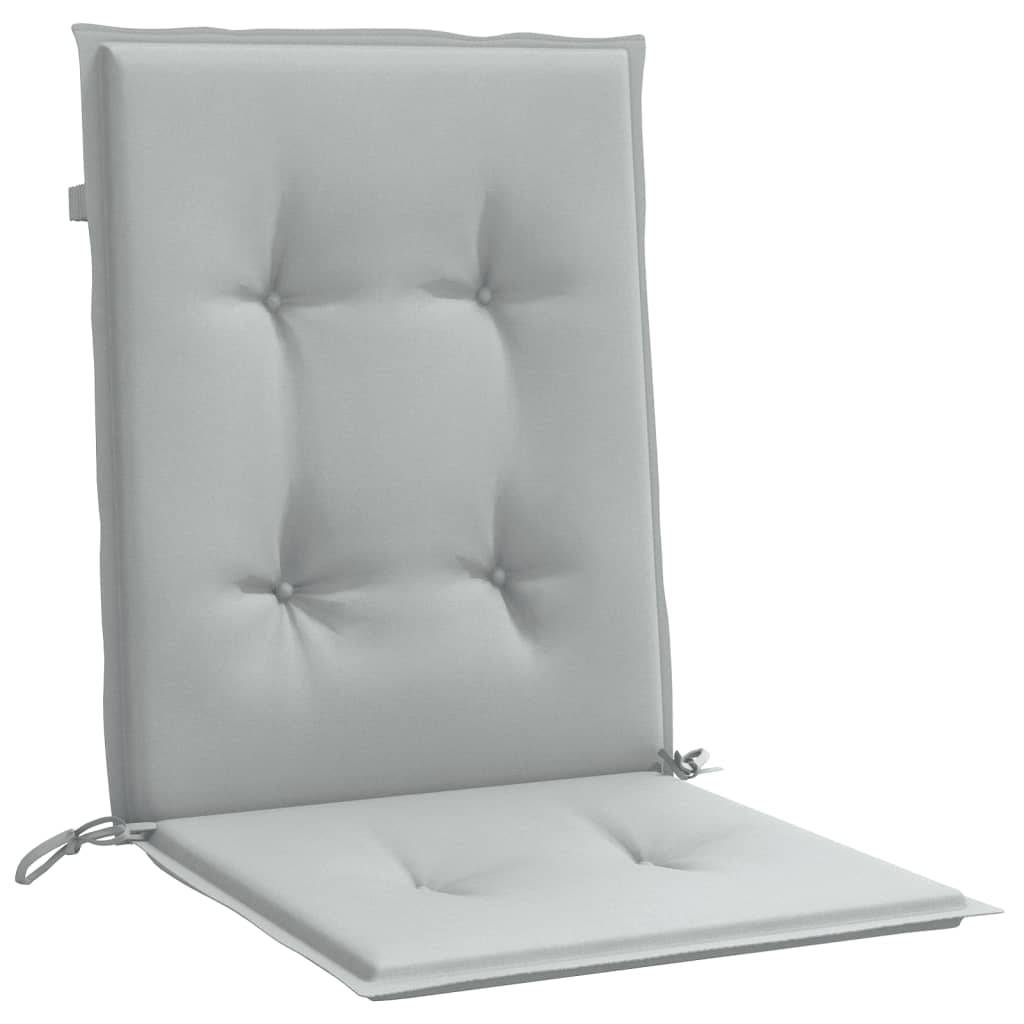 ComfortXL - Lot de 2 Coussins Dossier Bas Polyester Anti-glisse pour Chaise de Jardin Gris Clair Mélangé 100x50cm – ComfortXL Outdoor Living - Image 5