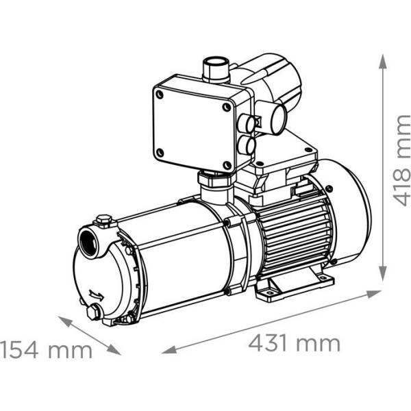 Pompe Multicellulaire - SFA - SaniMHP 9-50 - Presscontrol PC4 - Image 4