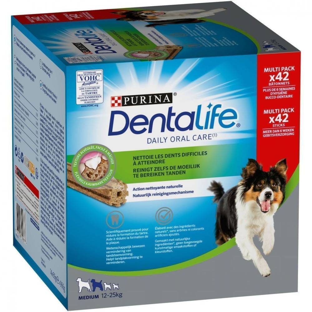 Purina One - Purina - 42 Bâtonnets à mâcher pour Moyen Chien (12-25kg) DENTALIFE - Image 1