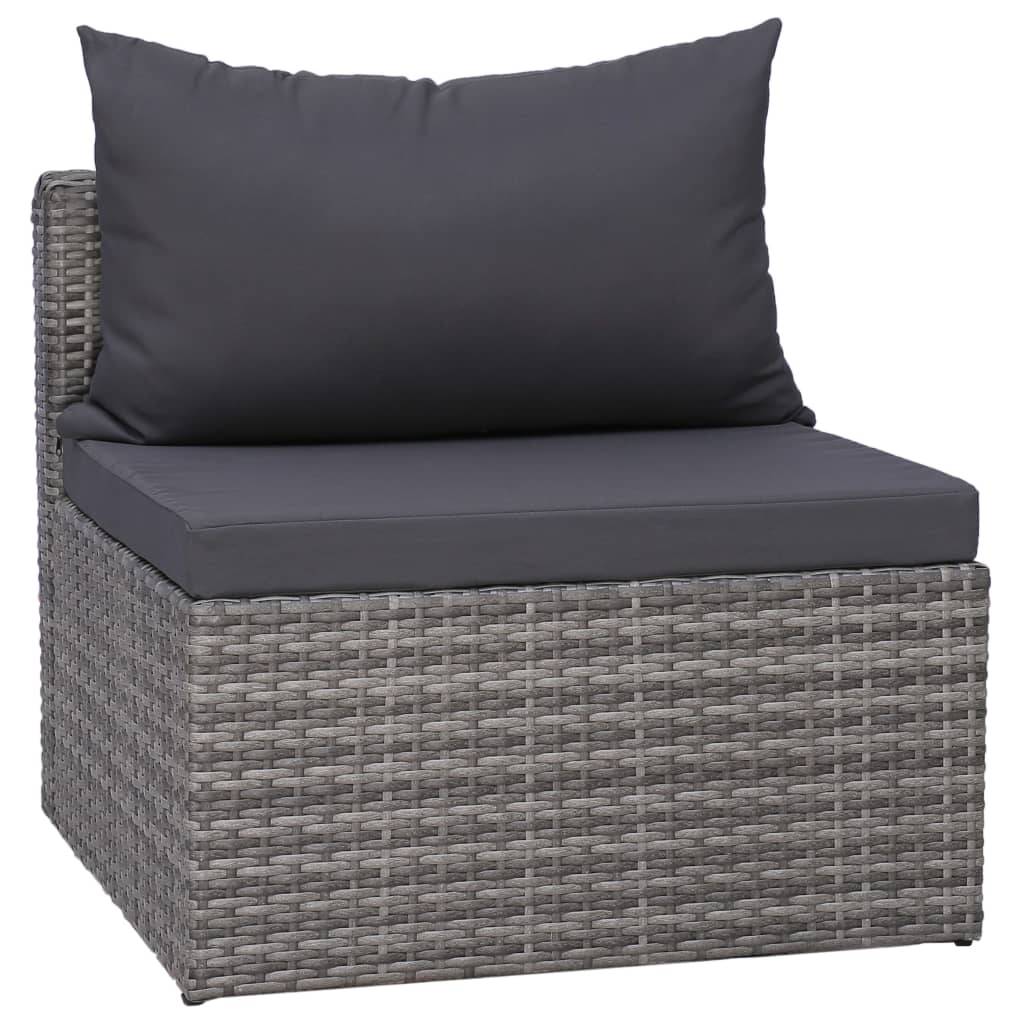 Vidaxl - Salon de jardin 7 pcs et coussins et oreillers Résine tressée vidaXL 44158 - Image 6