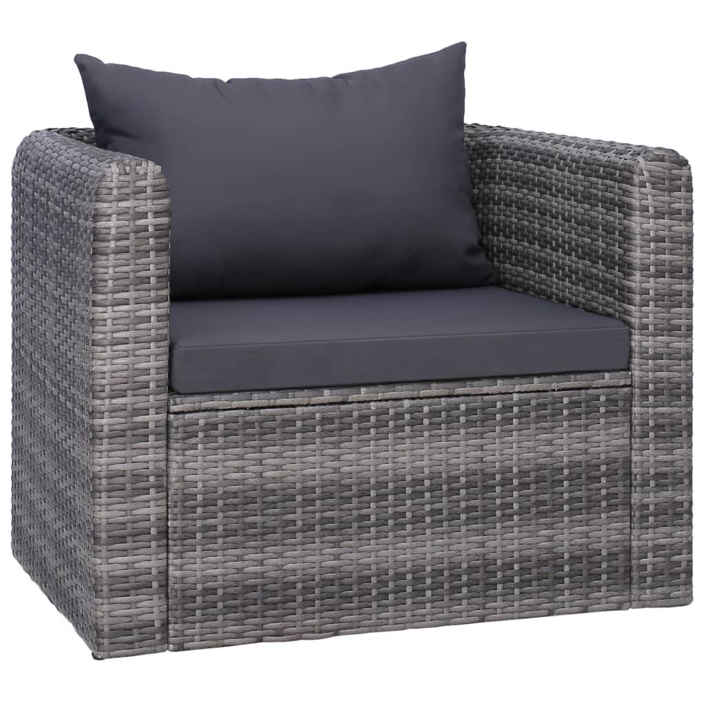 Vidaxl - Salon de jardin 7 pcs et coussins et oreillers Résine tressée vidaXL 44158 - Image 7