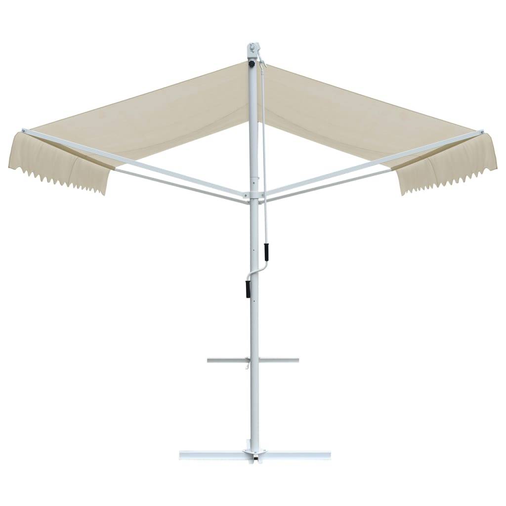 Helloshop26 - Auvent sur pied 4x3 m crème - Image 3