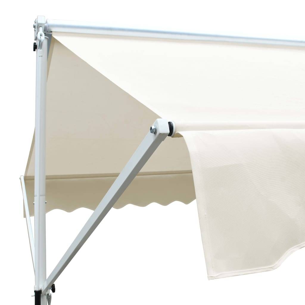 Helloshop26 - Auvent sur pied 4x3 m crème - Image 6