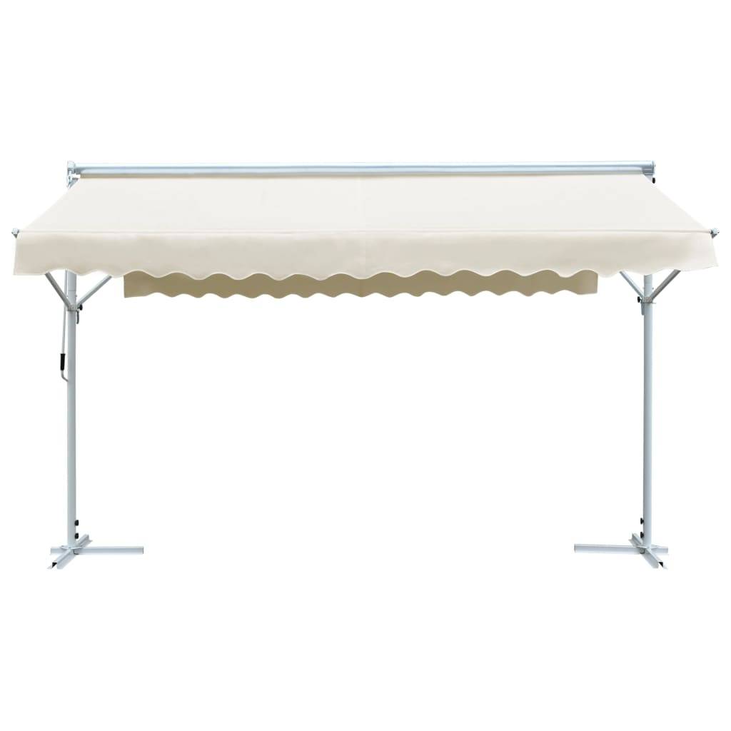 Helloshop26 - Auvent sur pied 4x3 m crème - Image 2