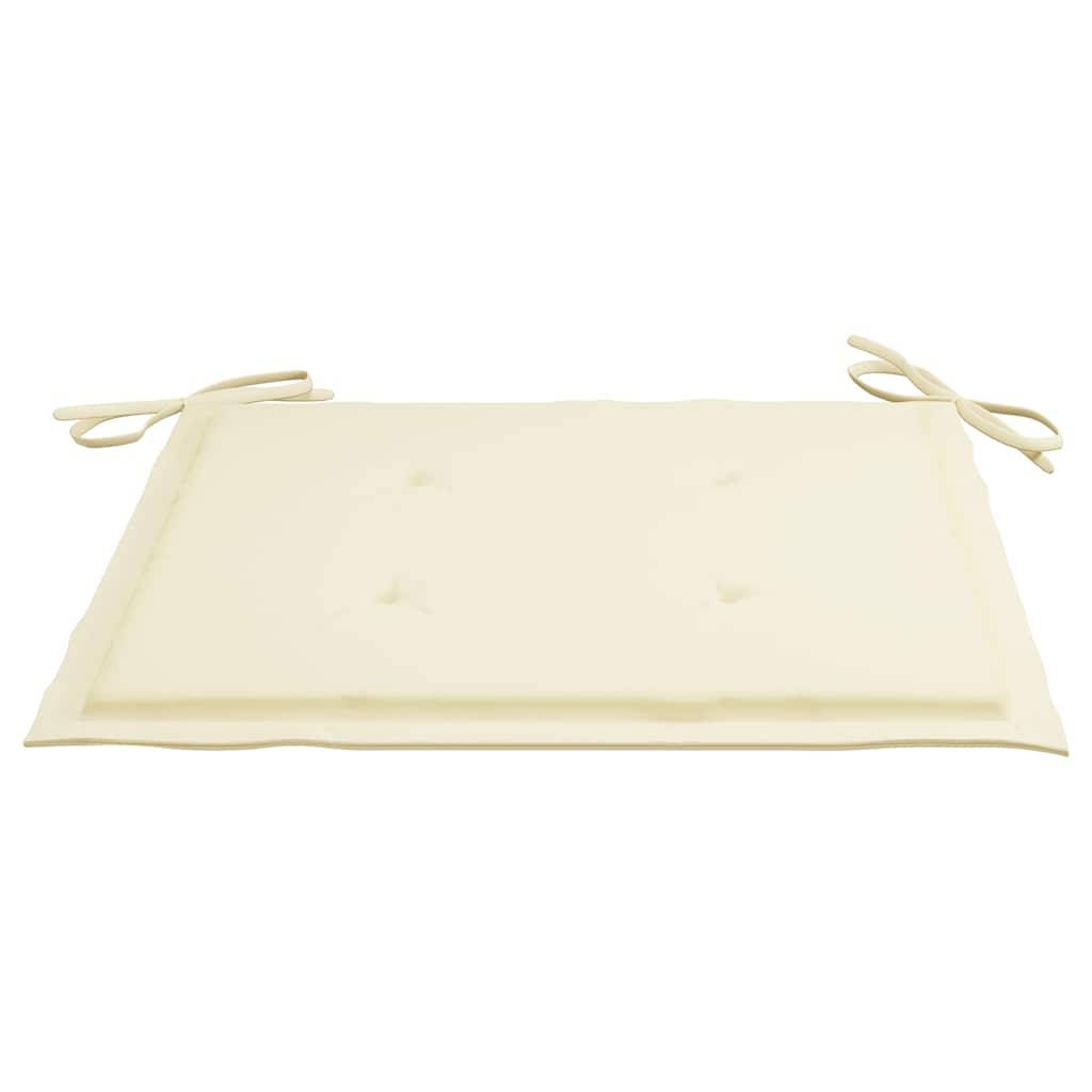 Vidaxl - Ensemble à manger d'extérieur pliable avec coussin 3 pcs-Salons de jardin Teck 665562 - Image 7
