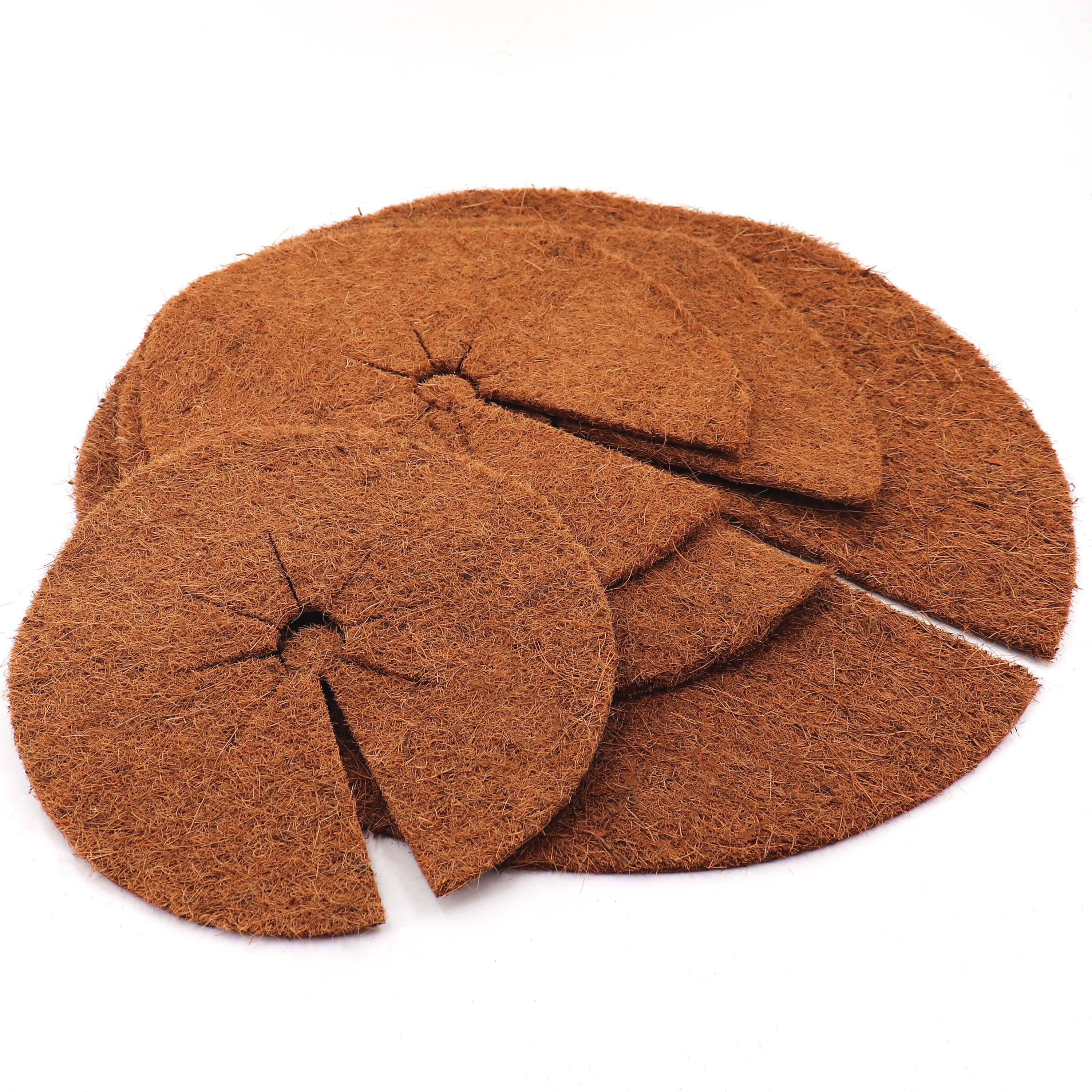 10 disques de paillis de noix de coco 30cm tapis en fibre de coco tapis de protection des plantes en fibre de coco - Image 1