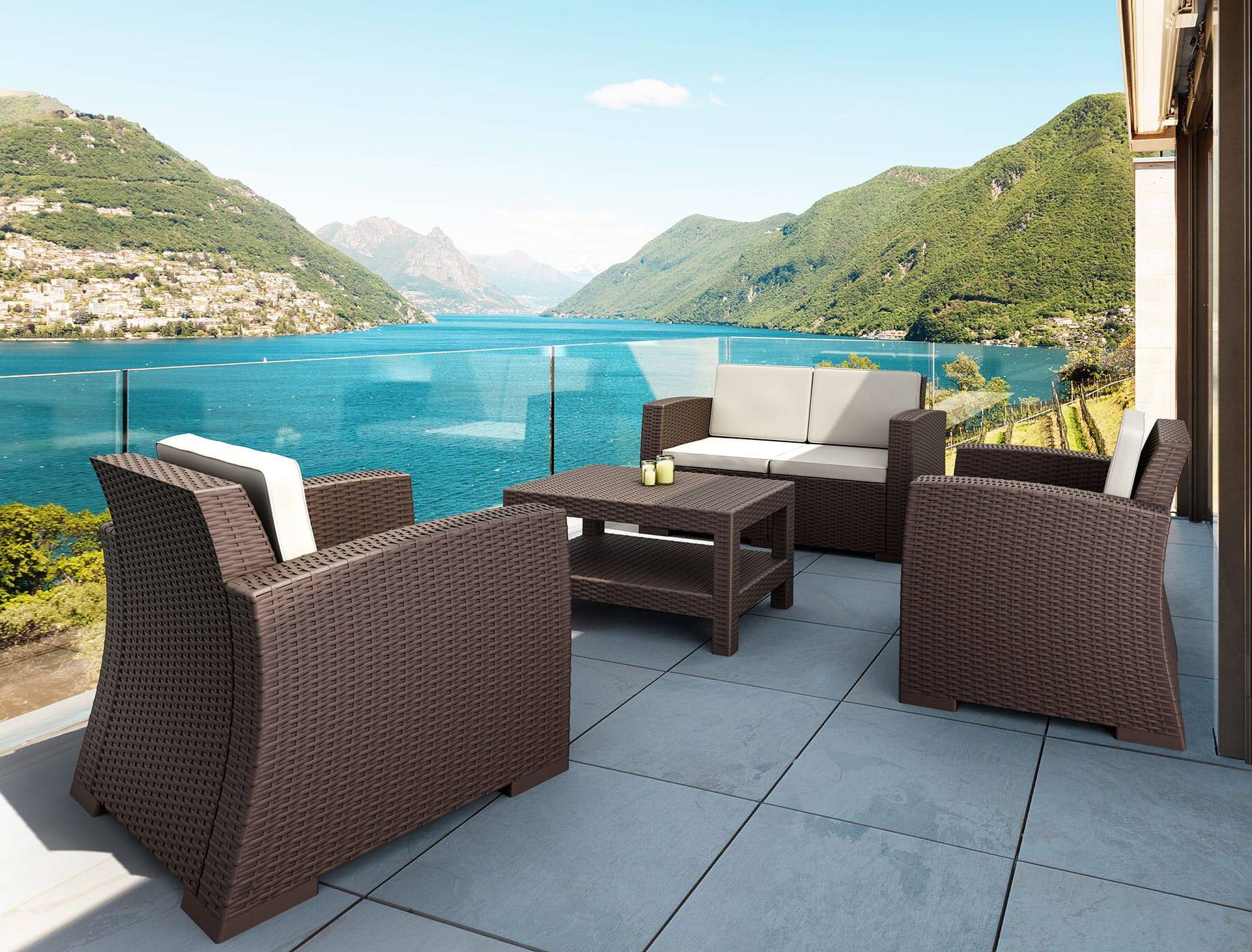 Garbar - Canapé Monaco garbar plastique gris - Image 3