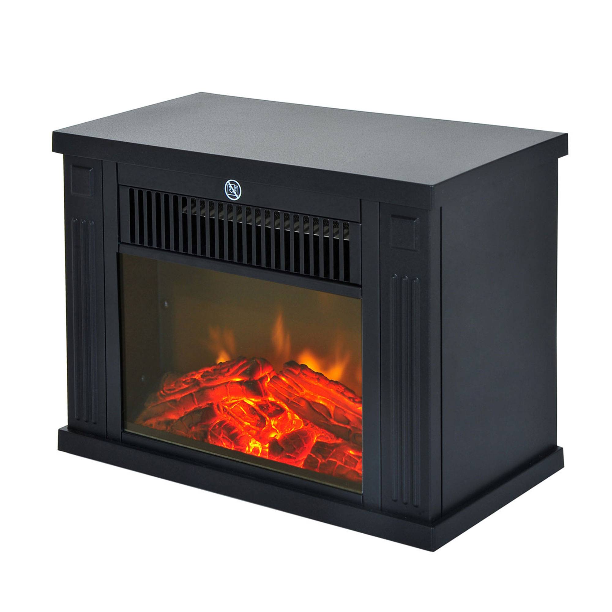 Sans Marque - Cheminée électrique,Cheminée LED 600/1200W décorative noir - Image 2