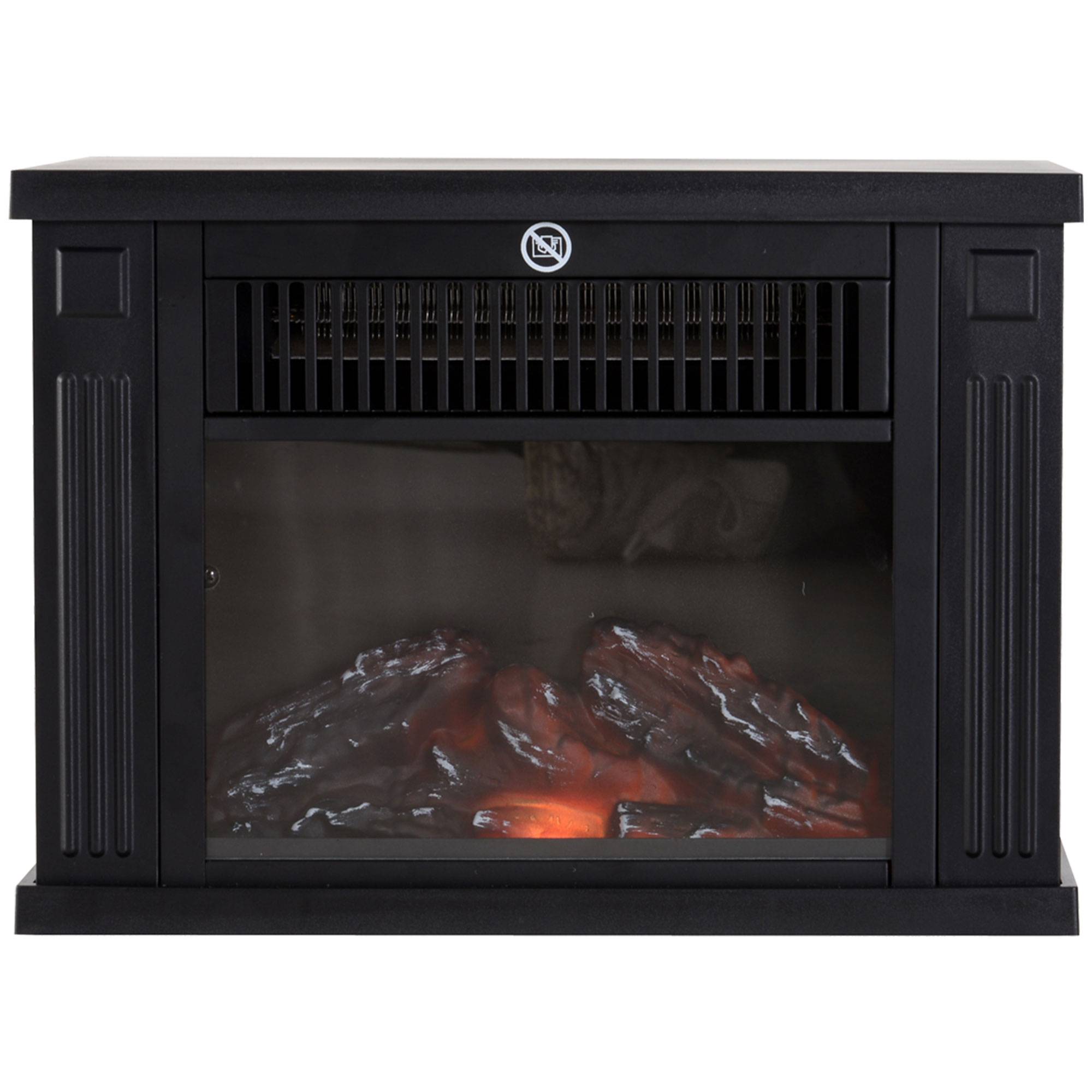 Sans Marque - Cheminée électrique,Cheminée LED 600/1200W décorative noir - Image 1