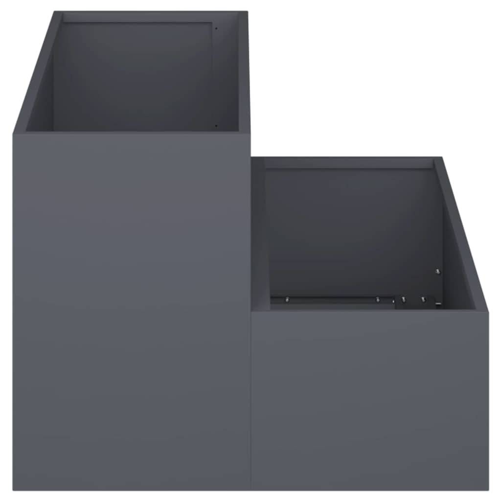 Maison Chic - Cache-pot, Pot De Fleurs Anthracite 100 x 60 x 45 cm Acier g316 - Image 3