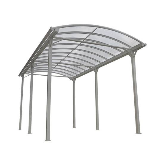 Carport aluminium blanc 27,36 m² pour camping-car, toiture polycarbonate 6mm X-Metal - Image 2