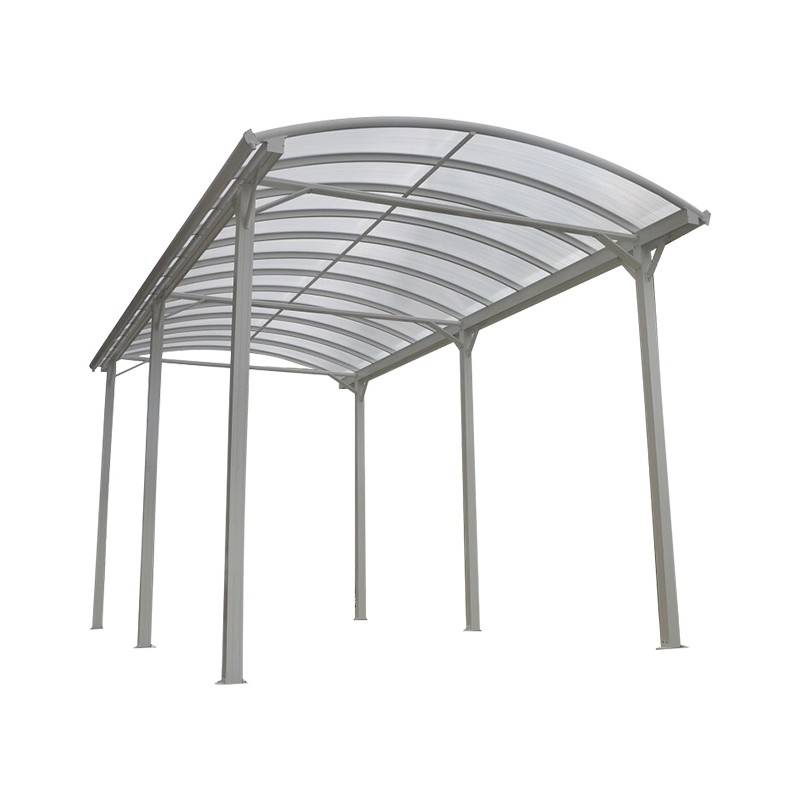 Carport aluminium blanc 27,36 m² pour camping-car, toiture polycarbonate 6mm X-Metal - Image 2