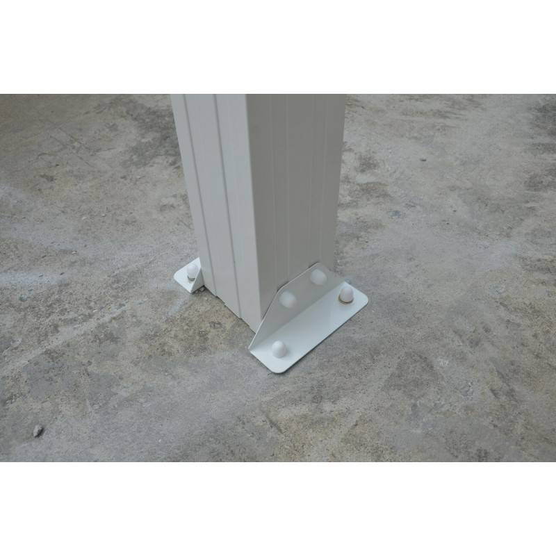 Carport aluminium blanc 27,36 m² pour camping-car, toiture polycarbonate 6mm X-Metal - Image 4