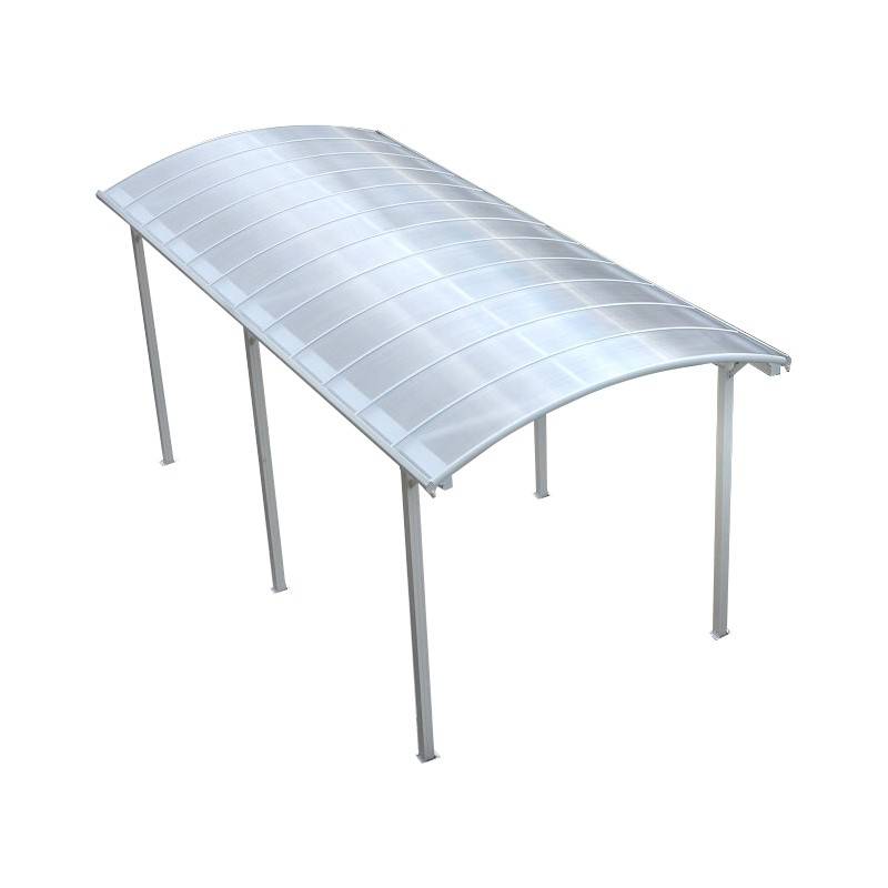 Carport aluminium blanc 27,36 m² pour camping-car, toiture polycarbonate 6mm X-Metal - Image 3