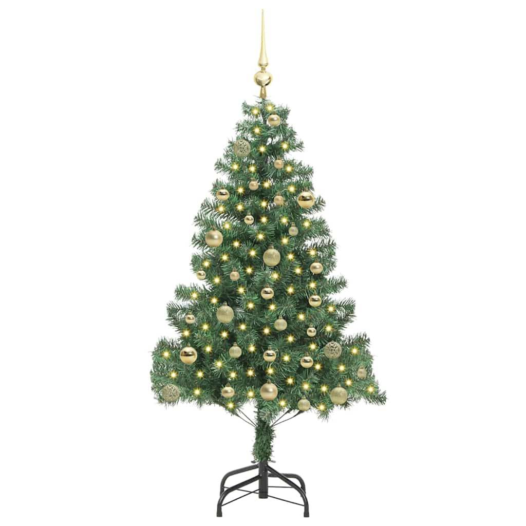 Sapin de Noël, Arbre de Noël avec 150 LED avec support Vert 150 cm PVC u3562q - Image 3