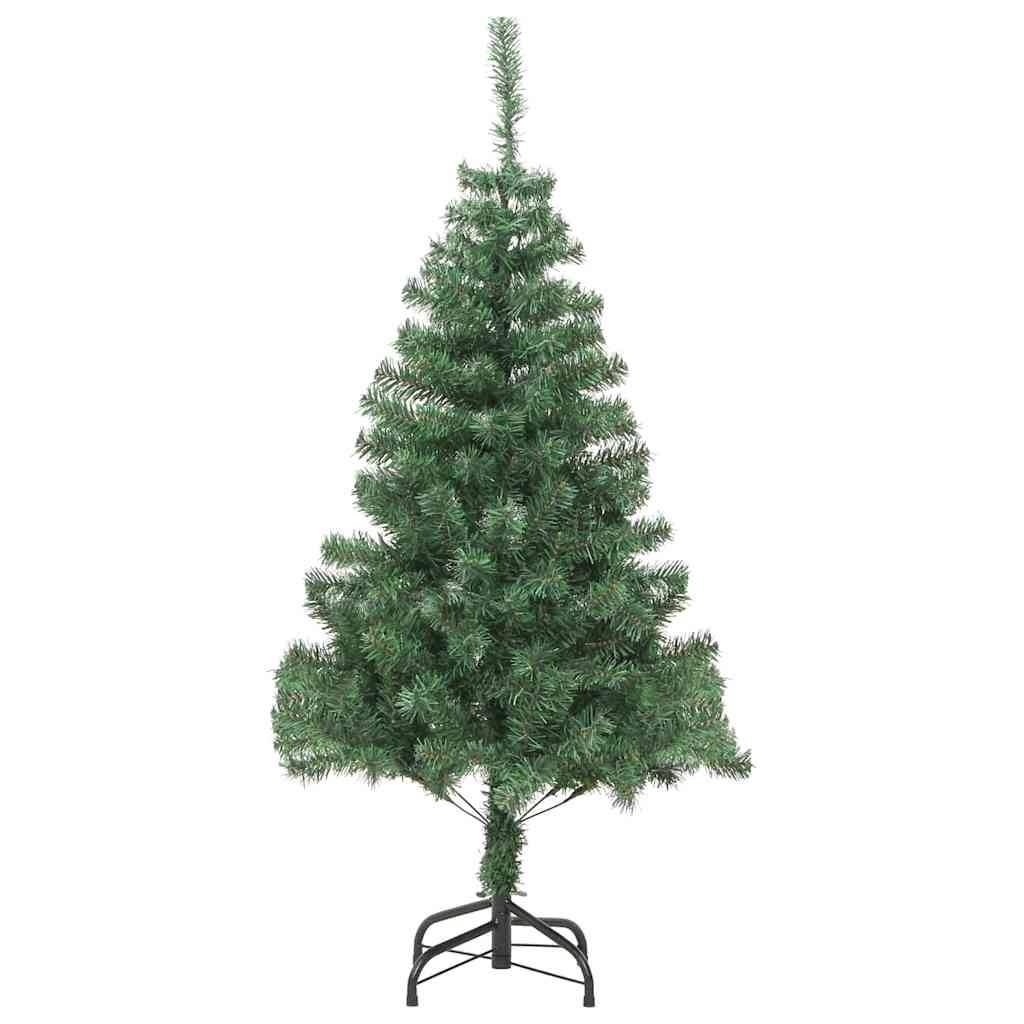 Sapin de Noël, Arbre de Noël avec 150 LED avec support Vert 150 cm PVC u3562q - Image 5