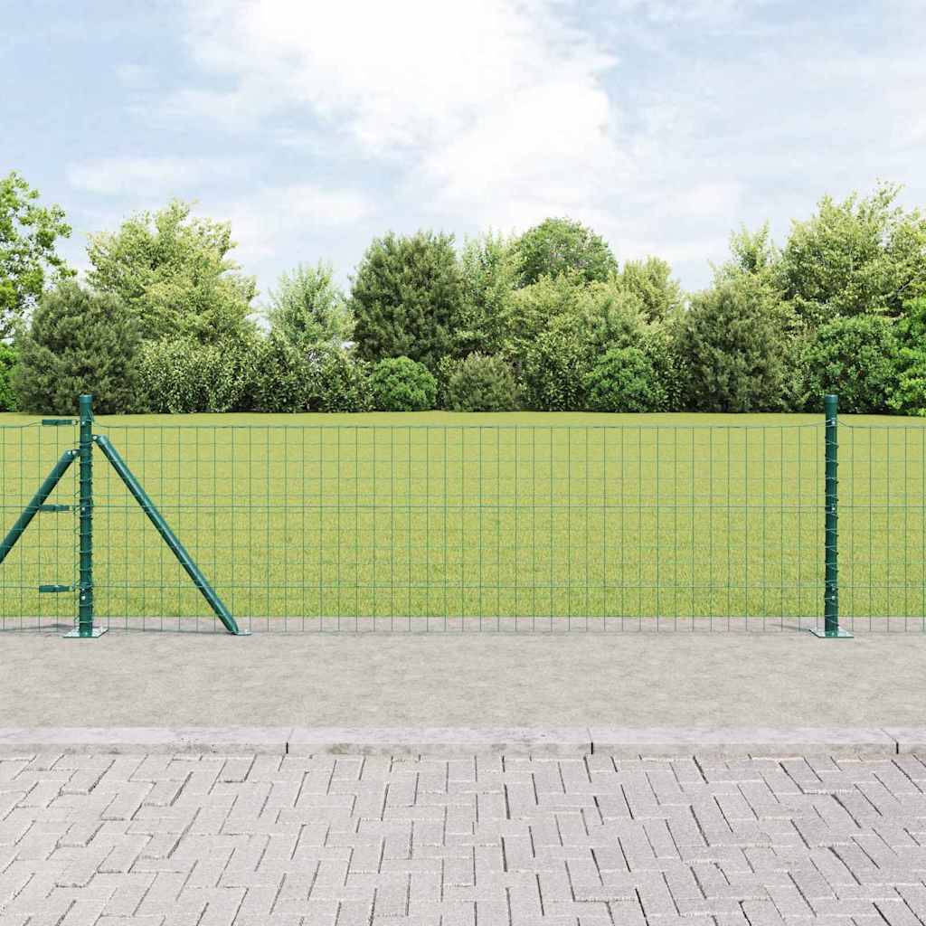 Poteau clôture acier galvanisé vert 50 x 3.2 cm - PANGIVO - Image 1
