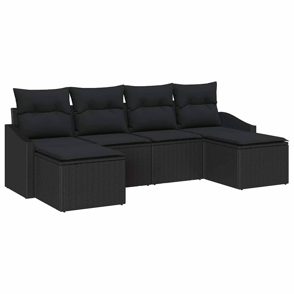 ComfortXL - Salon de Jardin 4 Places en Polyrotin avec Rangement et Table Réglable pour Terrasse Noir – ComfortXL Outdoor Living - Image 2