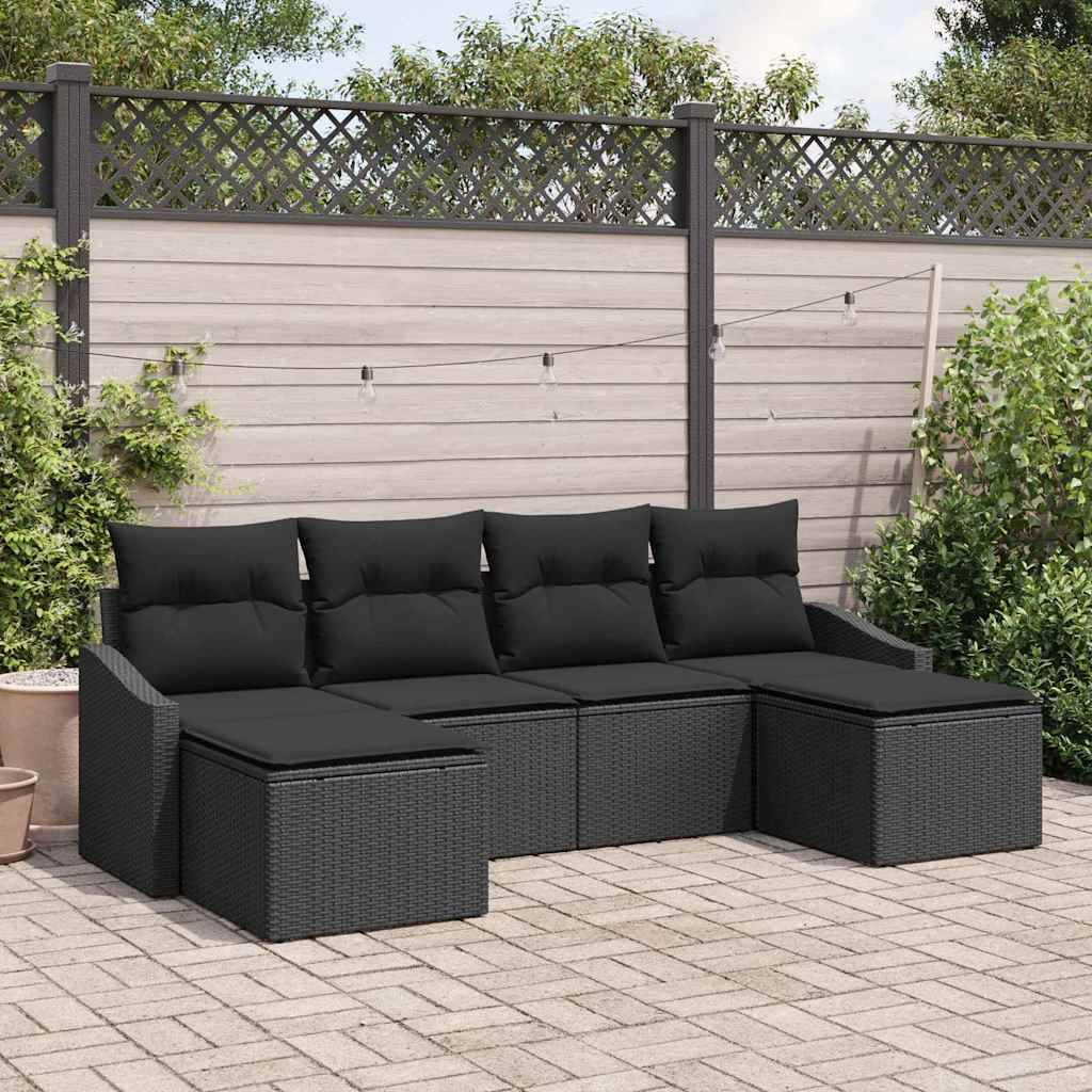 ComfortXL - Salon de Jardin 4 Places en Polyrotin avec Rangement et Table Réglable pour Terrasse Noir – ComfortXL Outdoor Living - Image 1