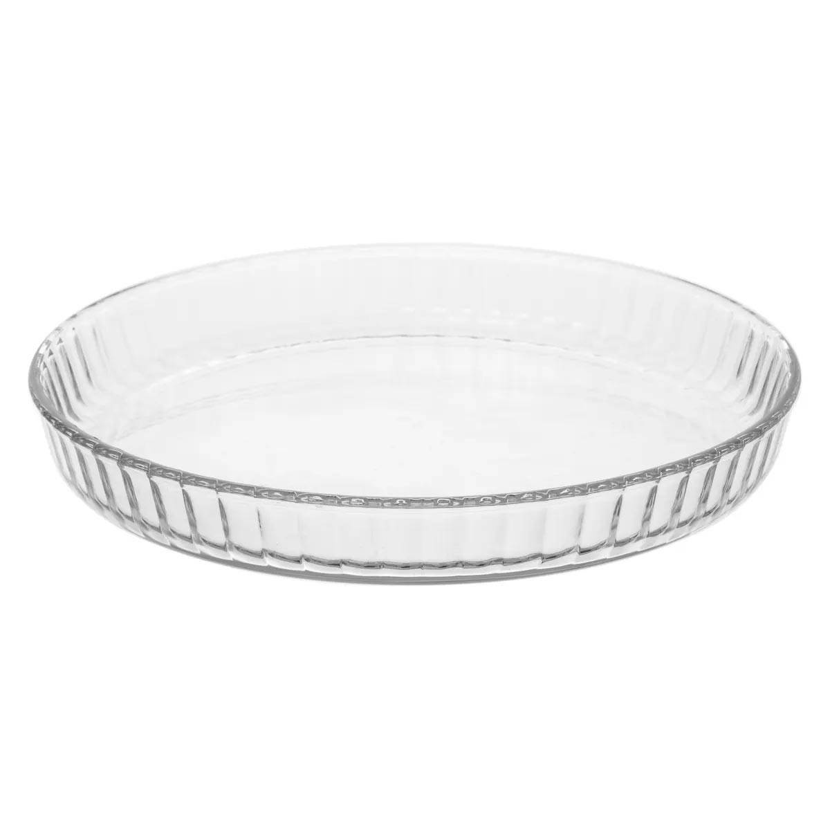 Plat à Tarte en Verre "Couvercle" 27cm Transparent - Image 2
