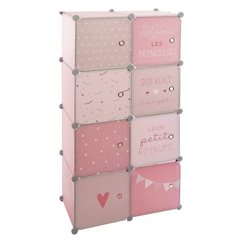Armoire enfant rose Atmosphera - Image 1