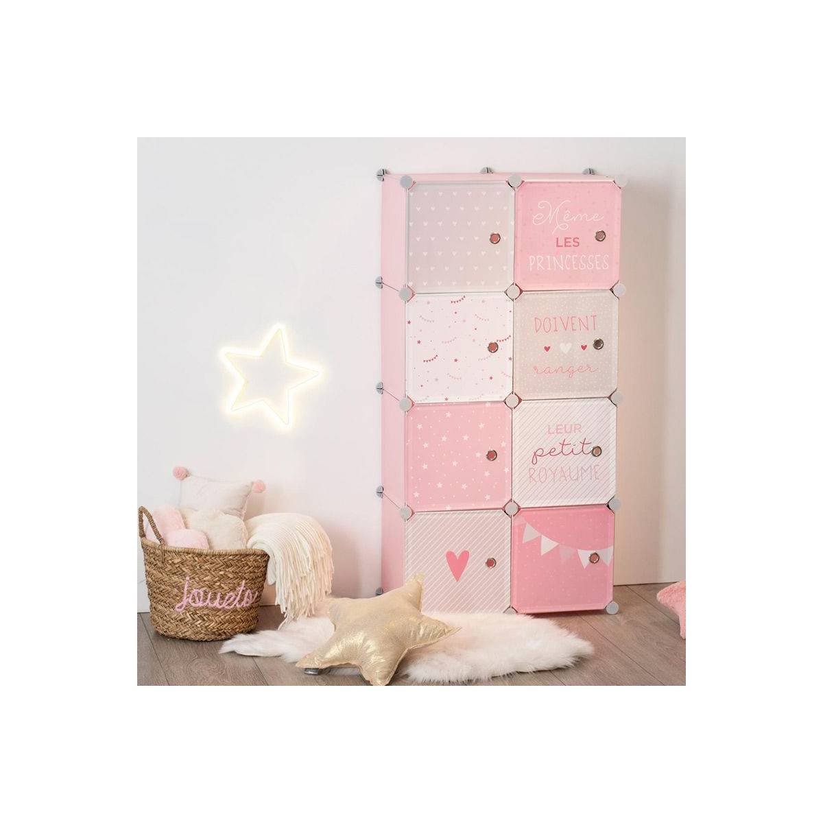 Armoire enfant rose Atmosphera - Image 8