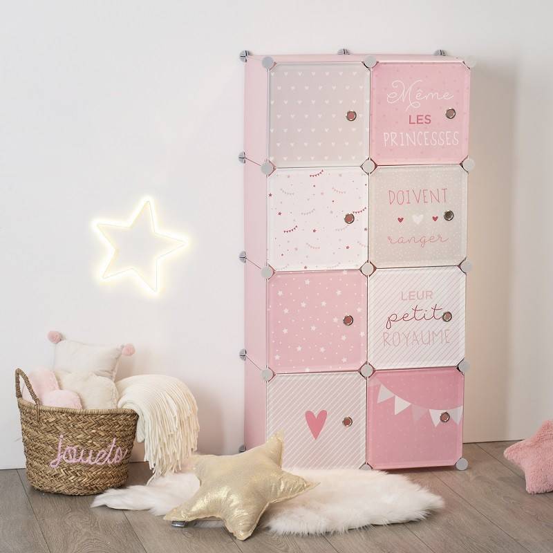 Armoire enfant rose Atmosphera - Image 2