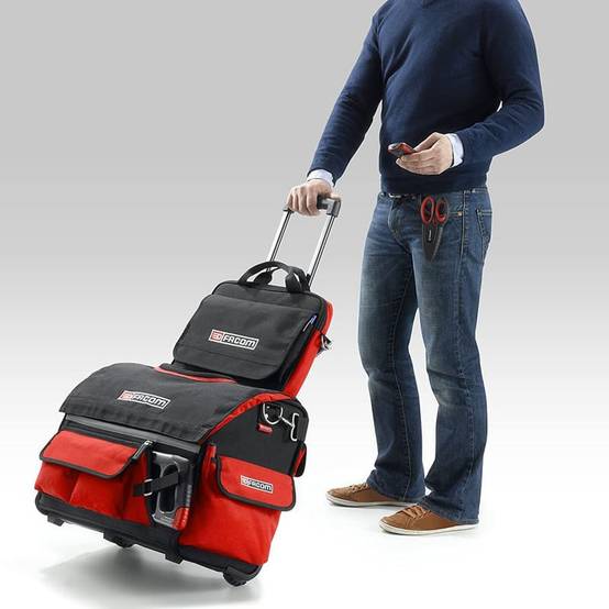 Sac à outils 33 litres sur roulettes PROBAG - FACOM - BS.R20PB - Image 4