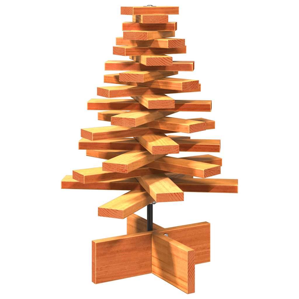 Maison Chic - Arbre de Noël, Sapin de Noël en bois pour décoration 60 cm bois de pin massif u666q - Image 1