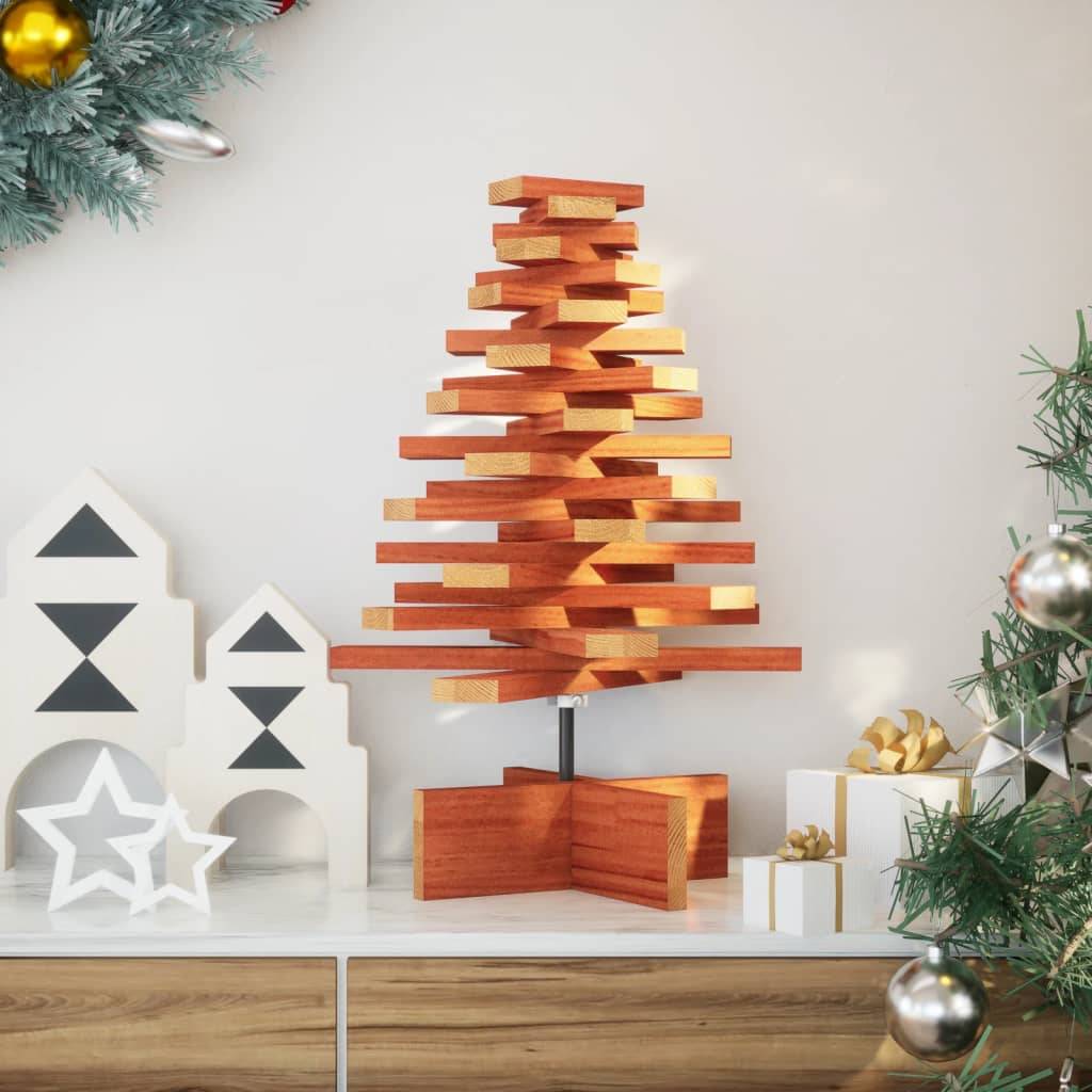 Maison Chic - Arbre de Noël, Sapin de Noël en bois pour décoration 60 cm bois de pin massif u666q - Image 2