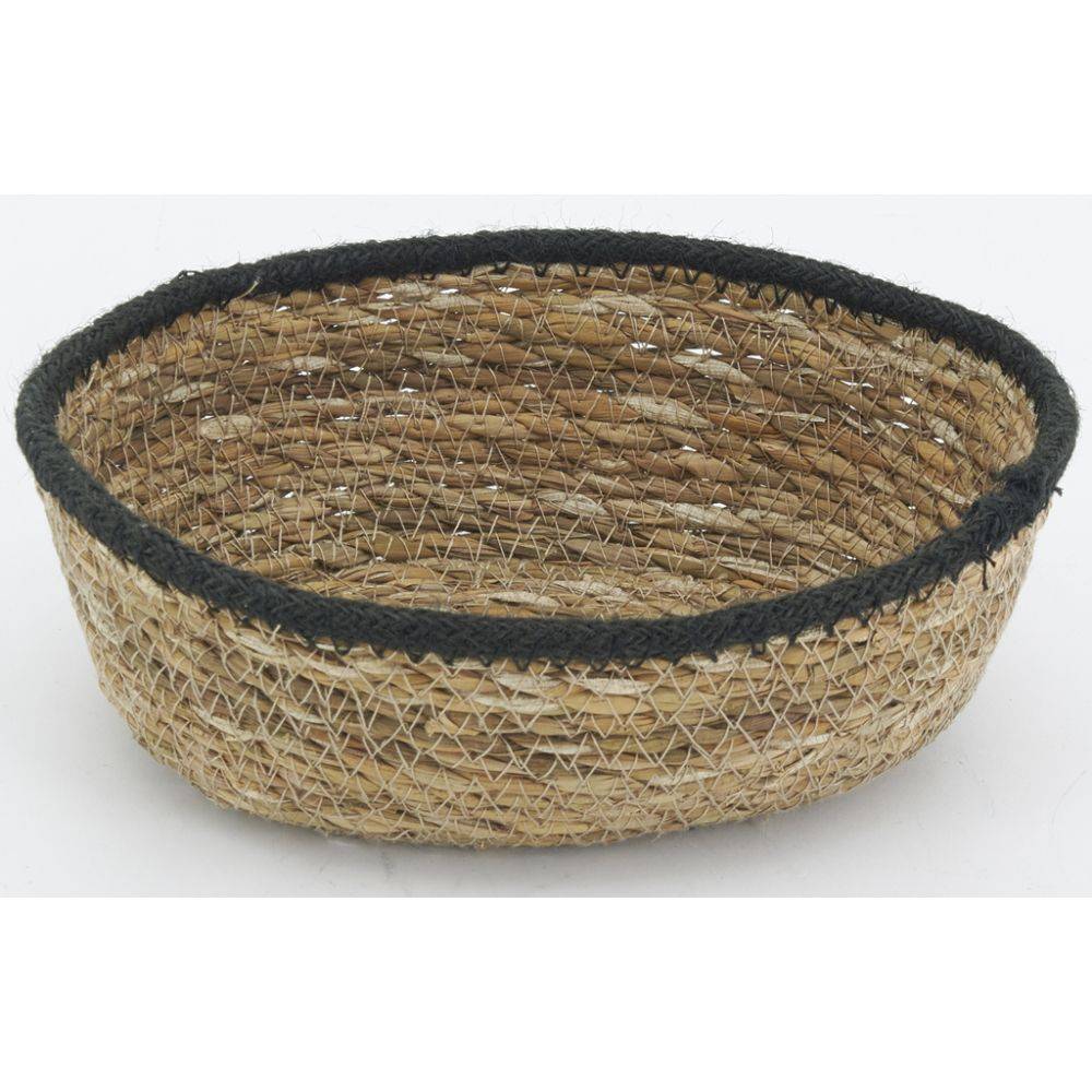 Aubry Gaspard - Corbeilles basses en jonc naturel (Lot de 3) - Image 3