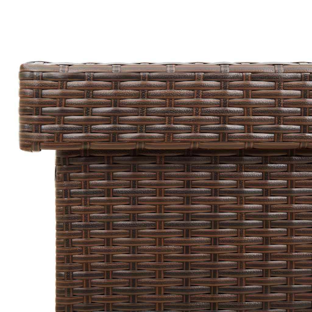 PANGIVO - Coffre de rangement de jardin résine tressée marron 110 x 55 x 73 cm - PANGIVO - Image 10