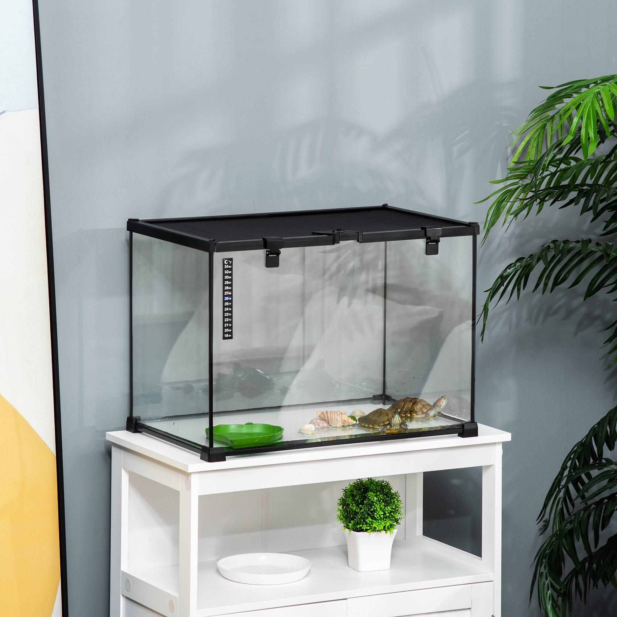 PANGIVO - Terrarium pour reptiles verre noir 50 x 30 x 35 cm - PANGIVO - Image 8