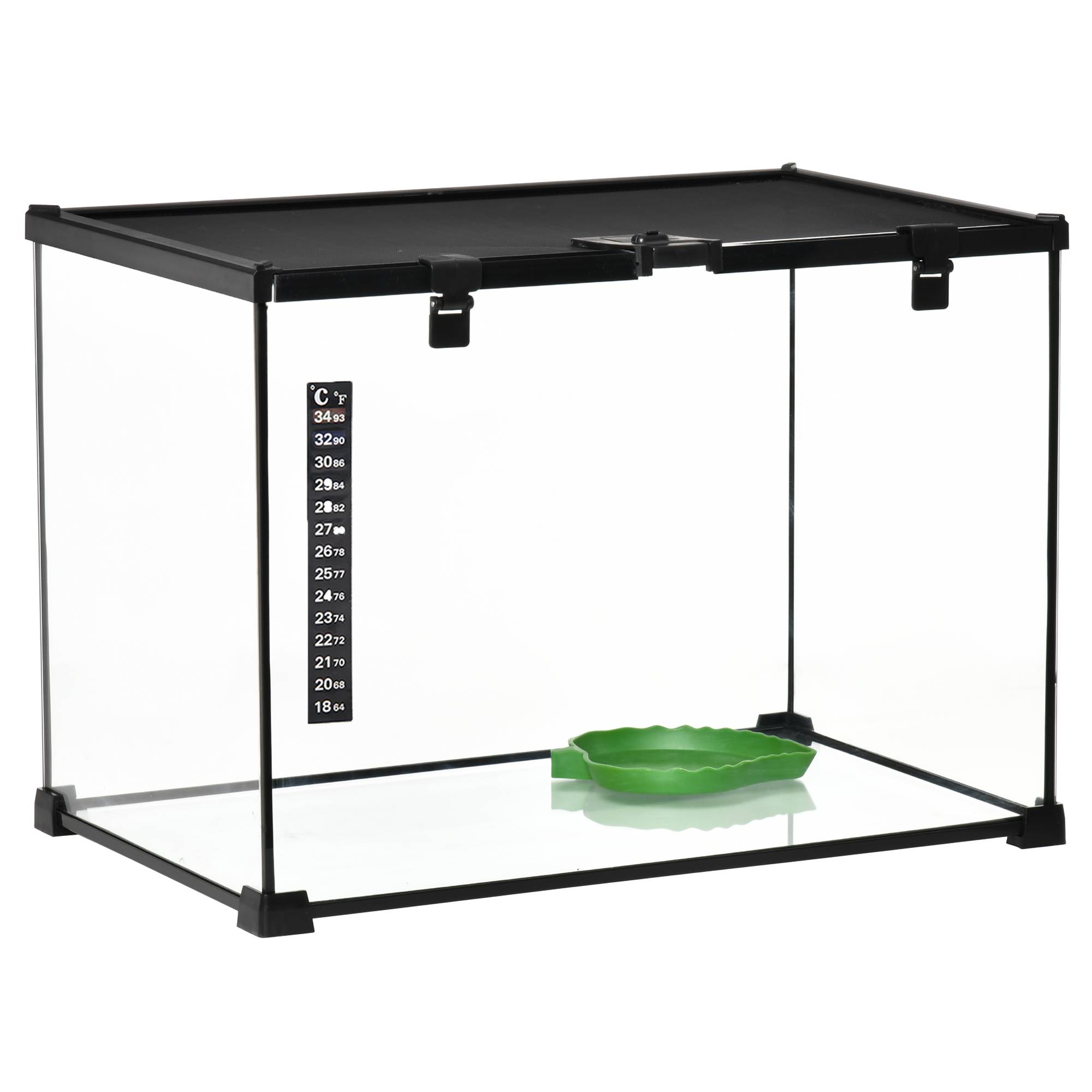 PANGIVO - Terrarium pour reptiles verre noir 50 x 30 x 35 cm - PANGIVO - Image 1