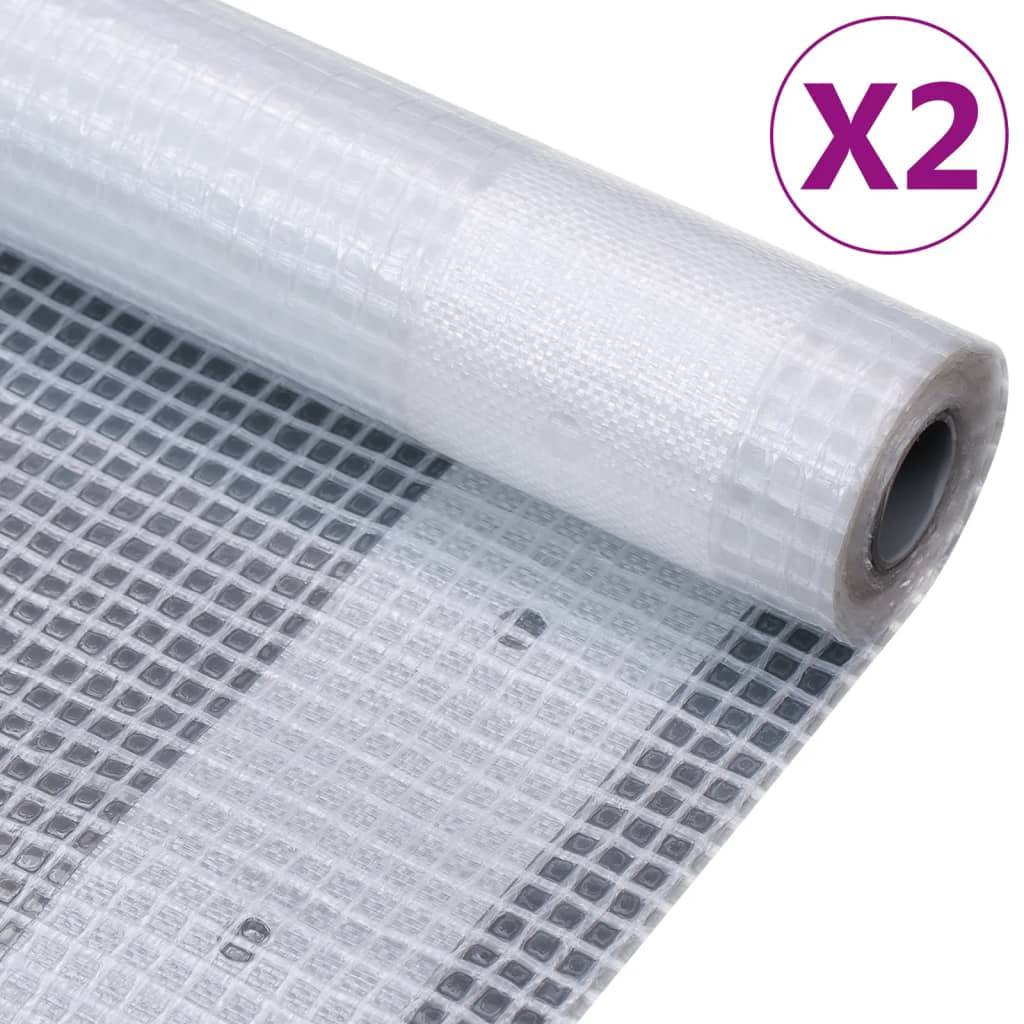 Helloshop26 - Lot de 2 bâches polyvalente et robuste construction de serres bâches de camping protection de meubles de jardin remorques jardin extérieur 260 g/m² 1 - Image 3