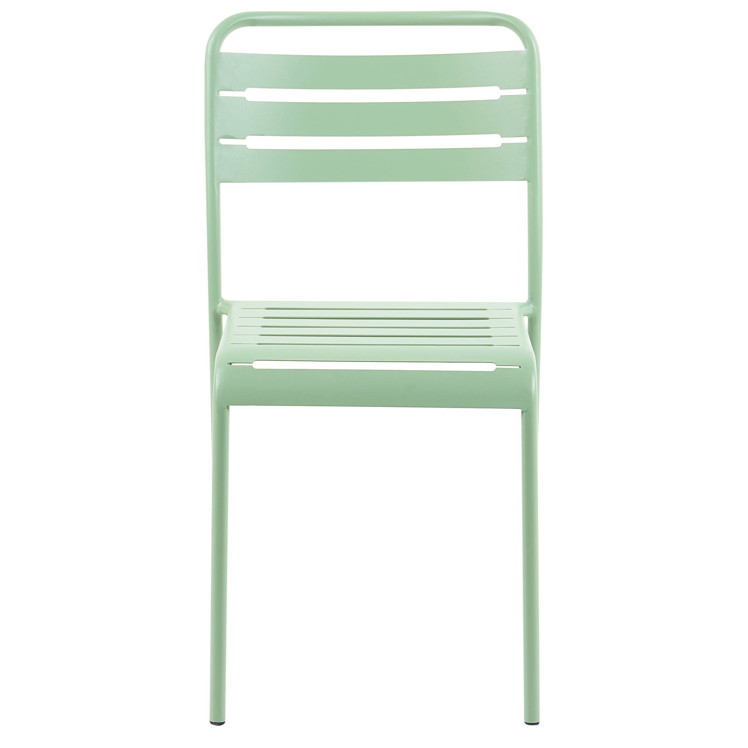 Beliani - Chaise de jardin Métal Vert LEFKADA - 38x54x80- Beliani - Image 5