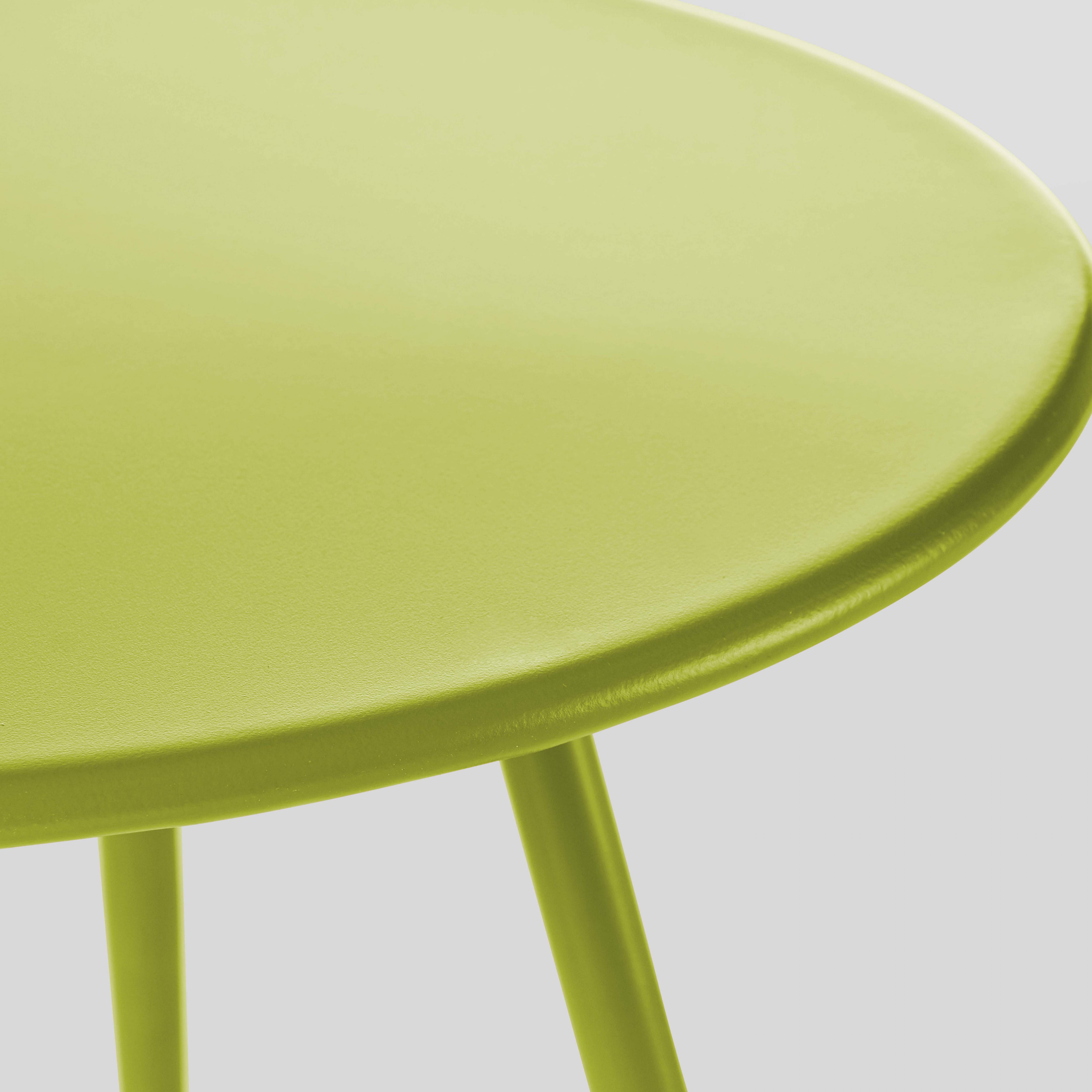 Oviala - Table basse de jardin ronde en métal vert 40 cm Palavas - Oviala - Image 4