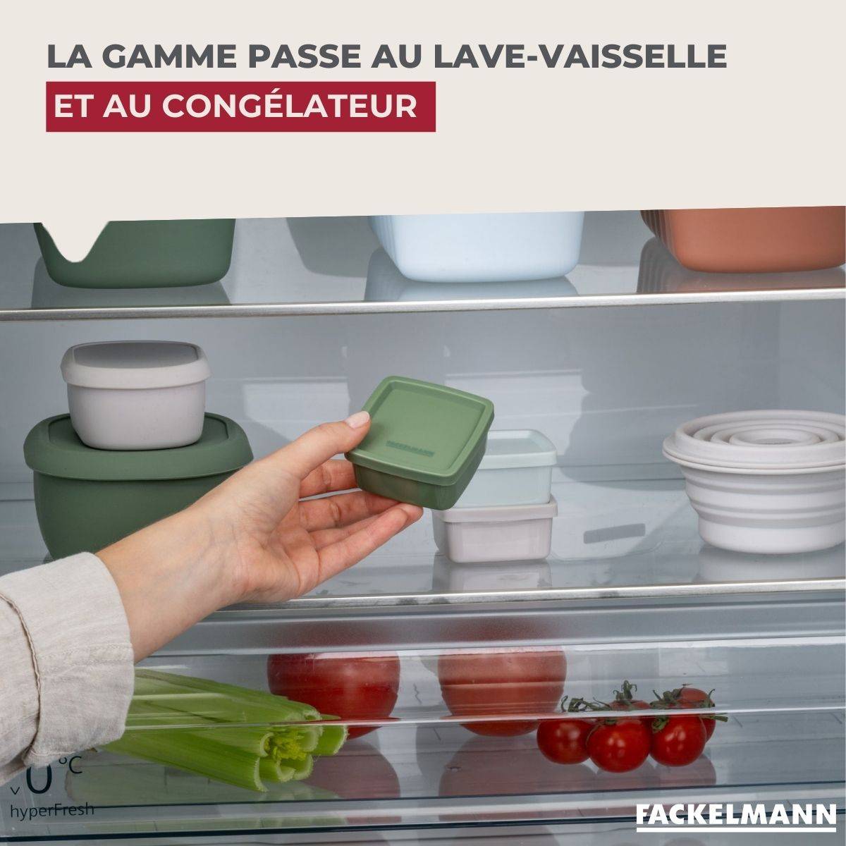 Lot de 4 lunch box 1 L avec 4 ustensiles de cuisine Fackelmann Storage - Image 6