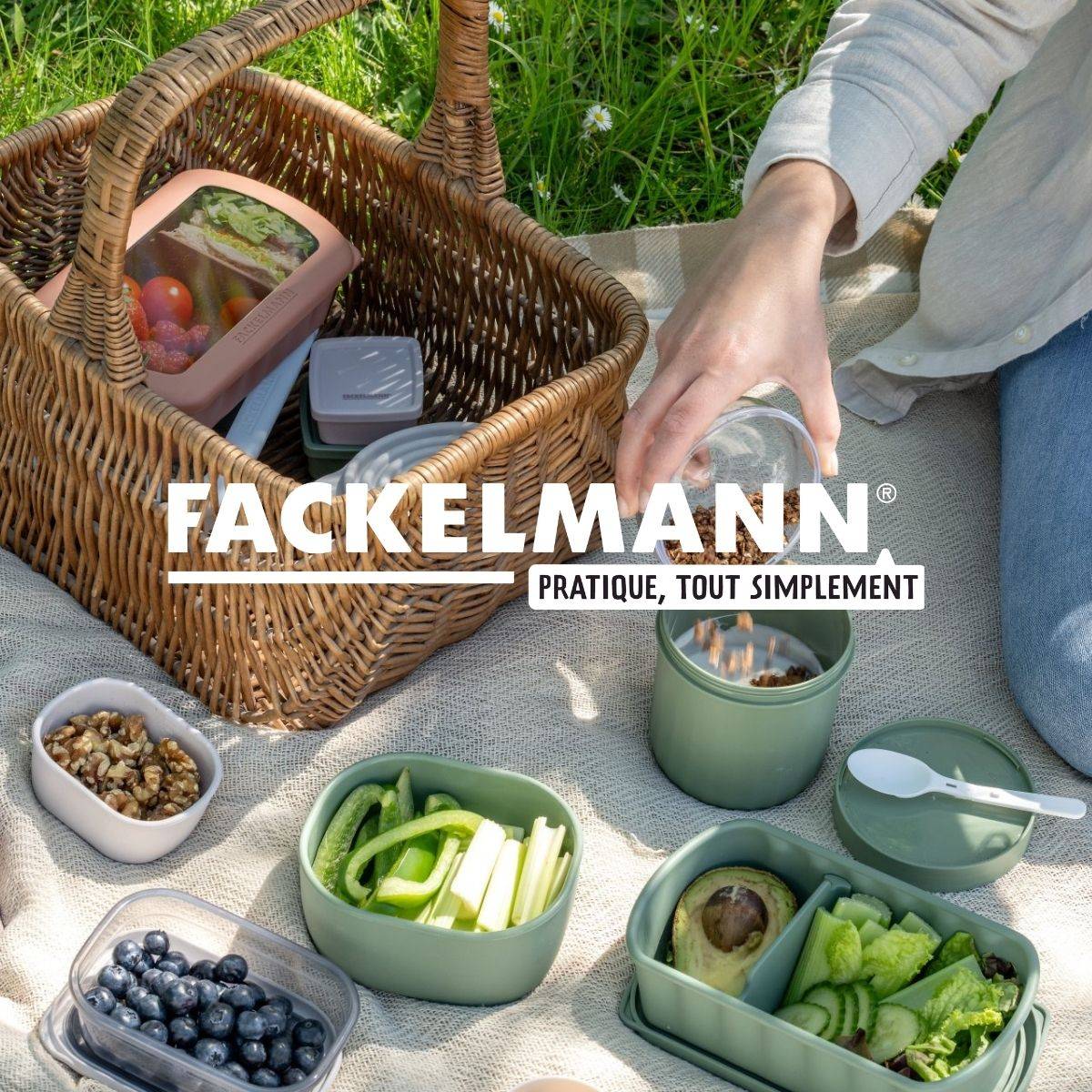 Lot de 4 lunch box 1 L avec 4 ustensiles de cuisine Fackelmann Storage - Image 8