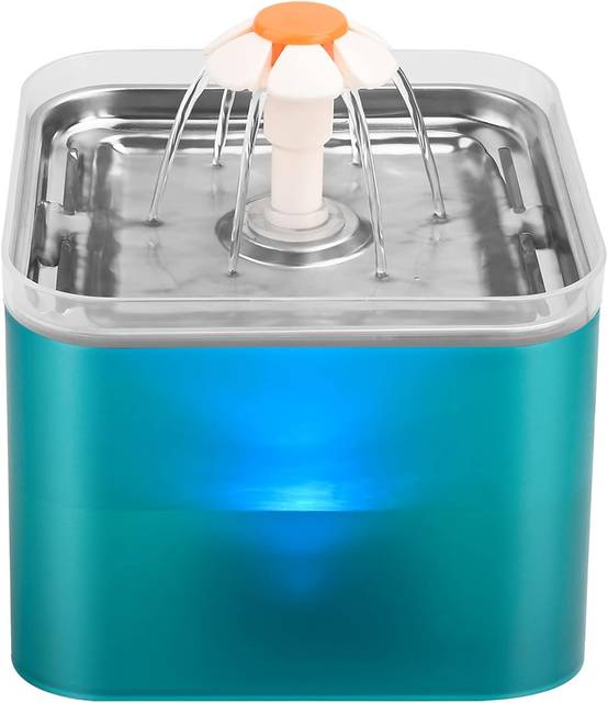 Fontaine à Eau de 2L pour Chat et Chien bleu
