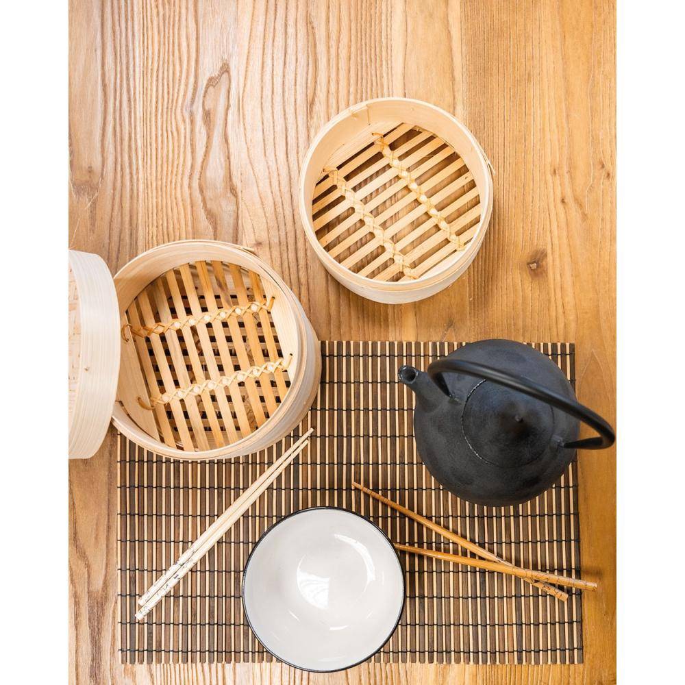 Aubry Gaspard - Sets de table en bambou (lot de 6) + plateau - Image 2