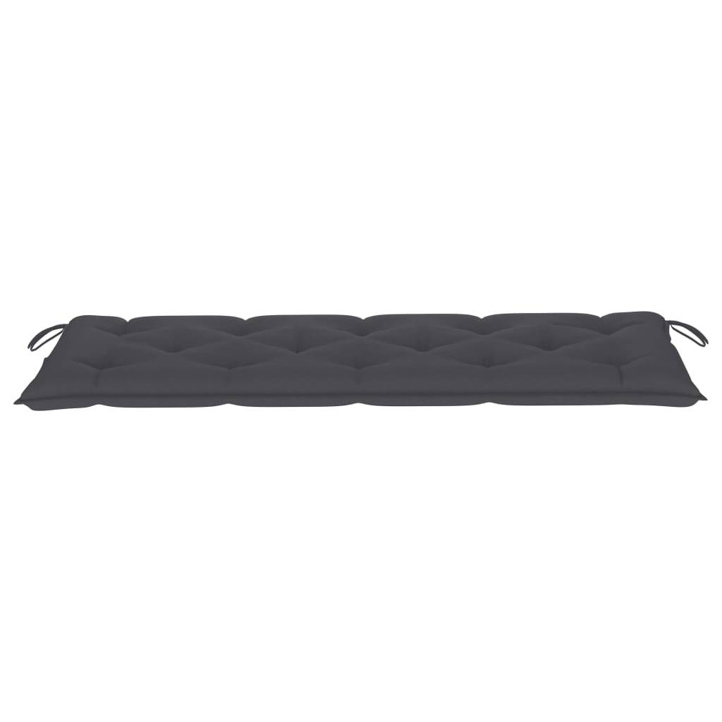 PANGIVO - Banc de jardin bois de teck naturel et anthracite 159 x 57.5 x 90 cm - PANGIVO - Image 3
