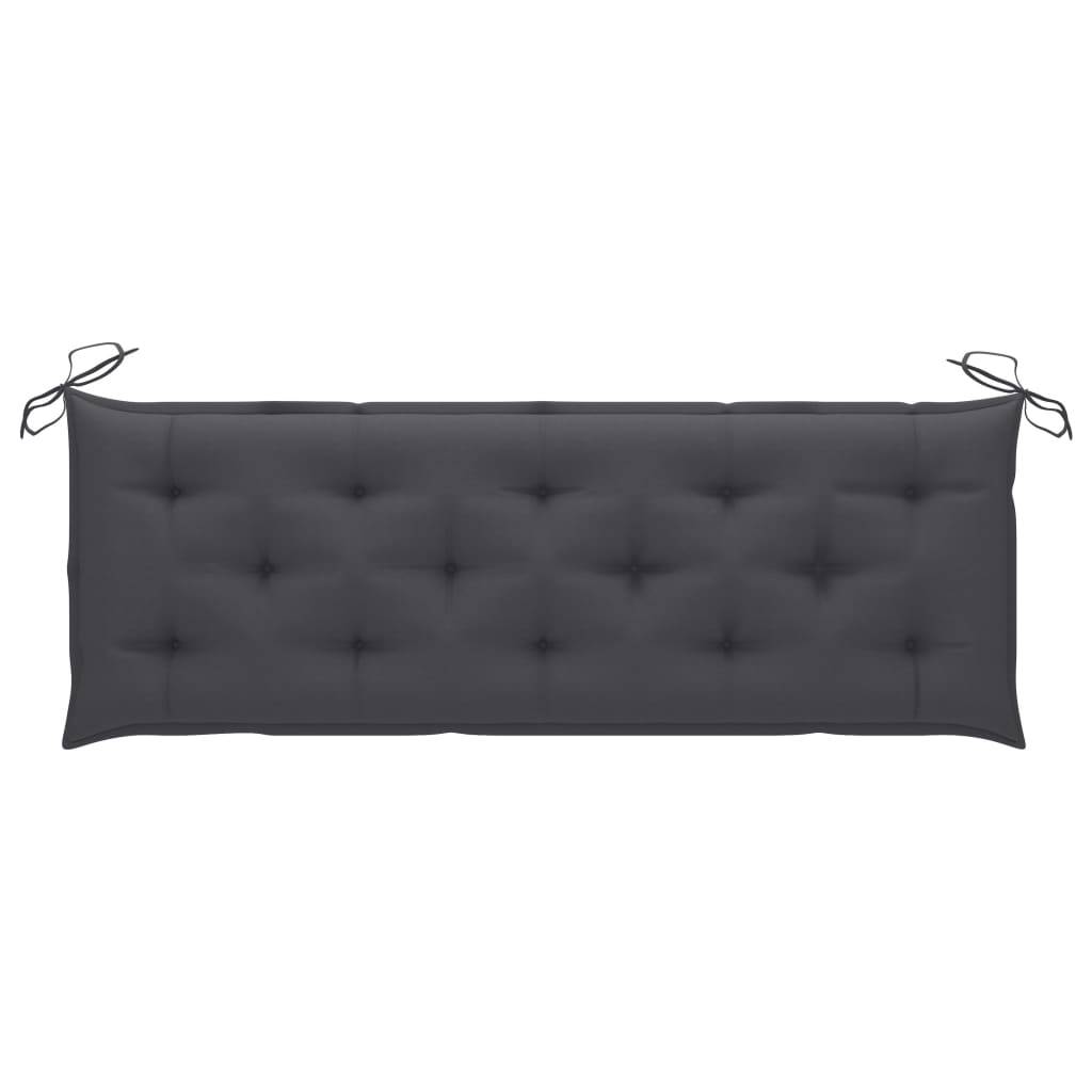 PANGIVO - Banc de jardin bois de teck naturel et anthracite 159 x 57.5 x 90 cm - PANGIVO - Image 4