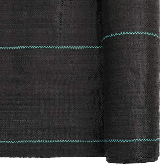 Toile de Paillage 100g/m² Polypropylène pour Jardin et Potager Anti-Herbes 0,5x150 m Noir - ComfortXL Outdoor Living - Image 6