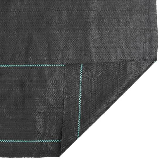 Toile de Paillage 100g/m² Polypropylène pour Jardin et Potager Anti-Herbes 0,5x150 m Noir - ComfortXL Outdoor Living - Image 7