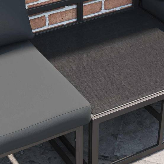 ComfortXL - Ensemble Salon de Jardin Aluminium 8 Places Design Moderne pour Extérieur Noir – ComfortXL Outdoor Living - Image 6