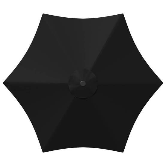 Parasol de jardin polyester noir 296 x 296 x 228 cm - PANGIVO - Image 4