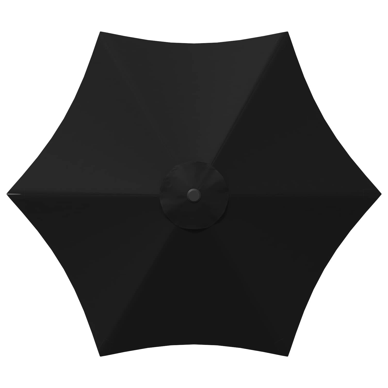 Parasol de jardin polyester noir 296 x 296 x 228 cm - PANGIVO - Image 4