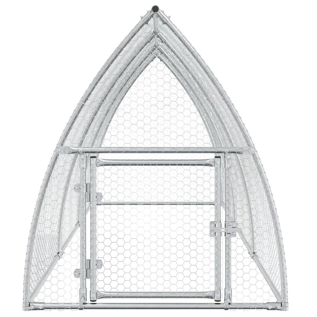Maison Chic - Cage pour poules - Cage extérieur/intérieur argenté 300x105x120 cm acier galvanisé - Image 5