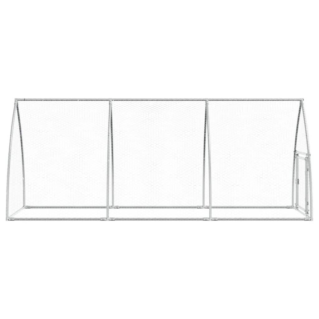 Maison Chic - Cage pour poules - Cage extérieur/intérieur argenté 300x105x120 cm acier galvanisé - Image 6
